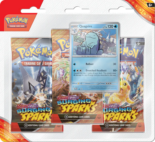 Pokemon Scarlet & Violet Surging Sparks 3 Pack Blister