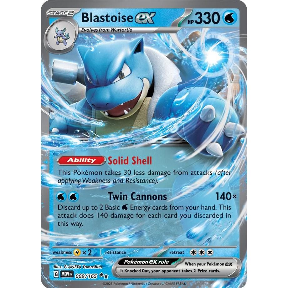 Blastoise ex - 009/165 - SV: Scarlet & Violet 151 (MEW)