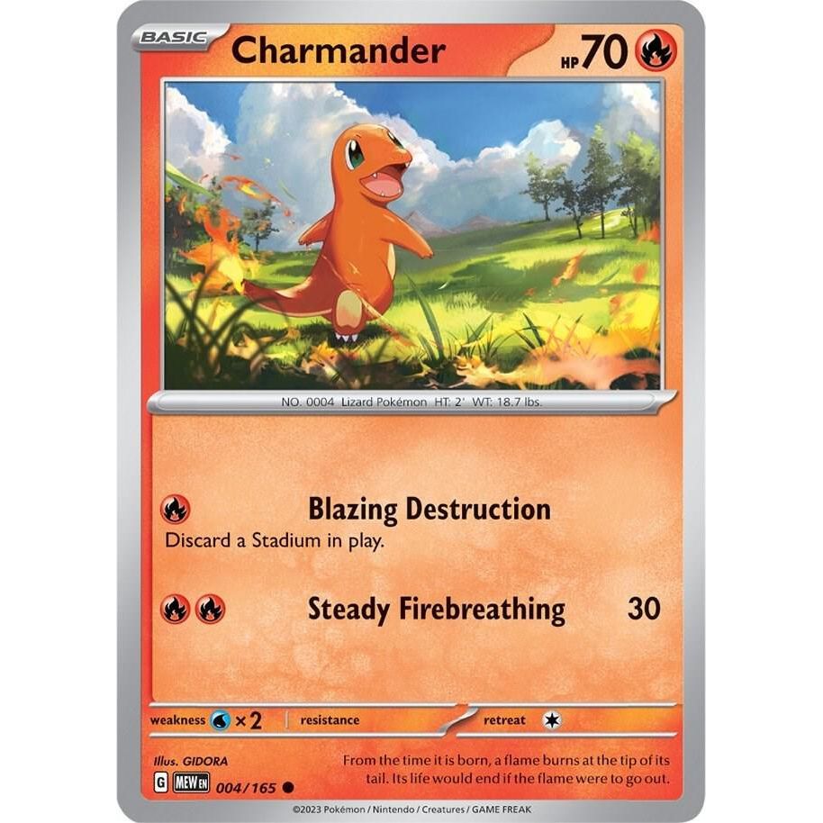 Charmander - 004/165 - SV: Scarlet & Violet 151 (MEW)