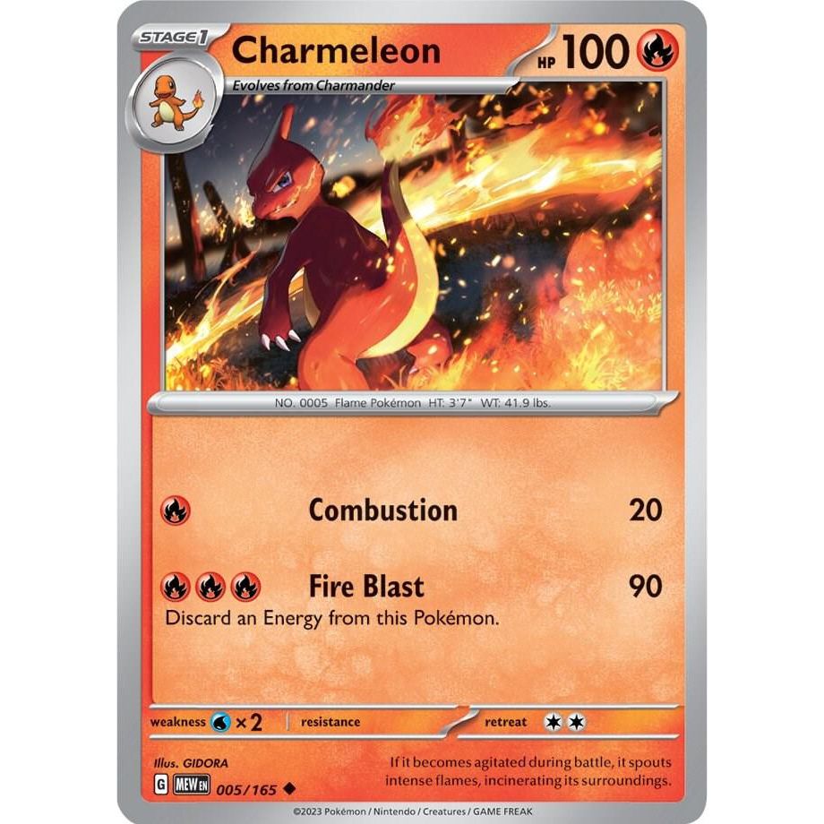 Charmeleon - 005/165 - SV: Scarlet & Violet 151 (MEW)