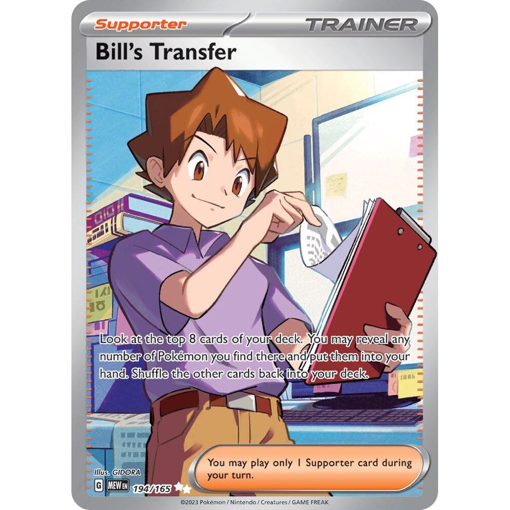 Bill's Transfer - 194/165 - SV: Scarlet & Violet 151 (MEW)