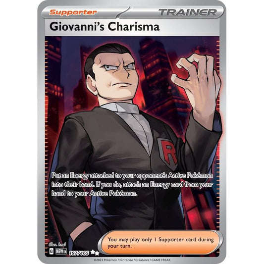 Giovanni's Charisma - 197/165 - SV: Scarlet & Violet 151 (MEW)