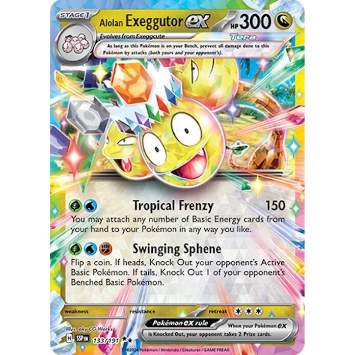 Alolan Exeggutor ex - 133/191 - SV08: Surging Sparks (SV08)