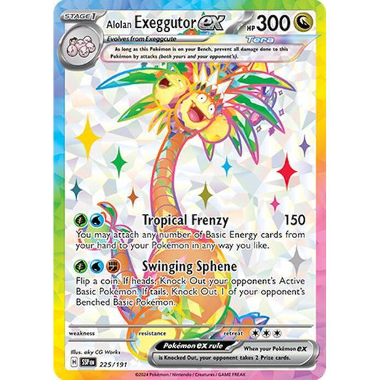 Alolan Exeggutor ex - 225/191 - SV08: Surging Sparks (SV08)