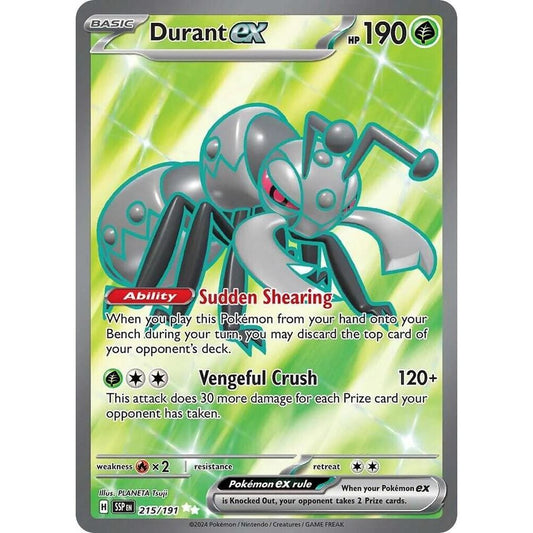 Durant ex - 215/191 - SV08: Surging Sparks (SV08)