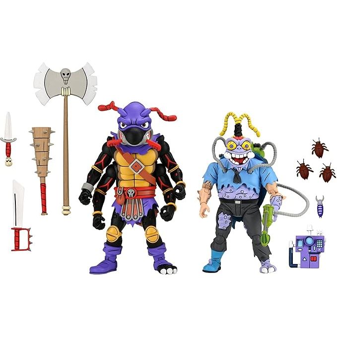 NECA TMNT Antrax & Scumbug Cartoon 2 Pack