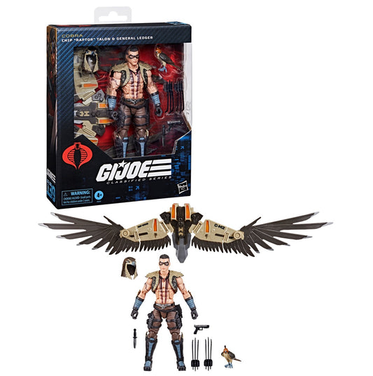 G.I. Joe Classified Series Chip "Raptor" Talon & General Ledger 6-Inch Action Figure