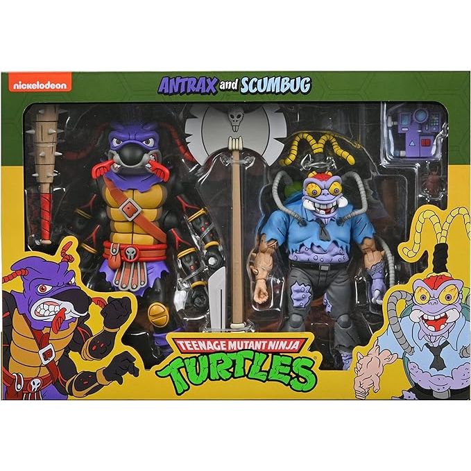 NECA TMNT Antrax & Scumbug Cartoon 2 Pack