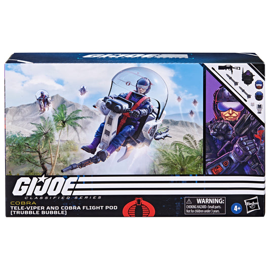 G.I. Joe Classified Series Tele-Viper & Cobra Flight Pod (Trubble Bubble) Vehicle, 79, With 9 Accessories