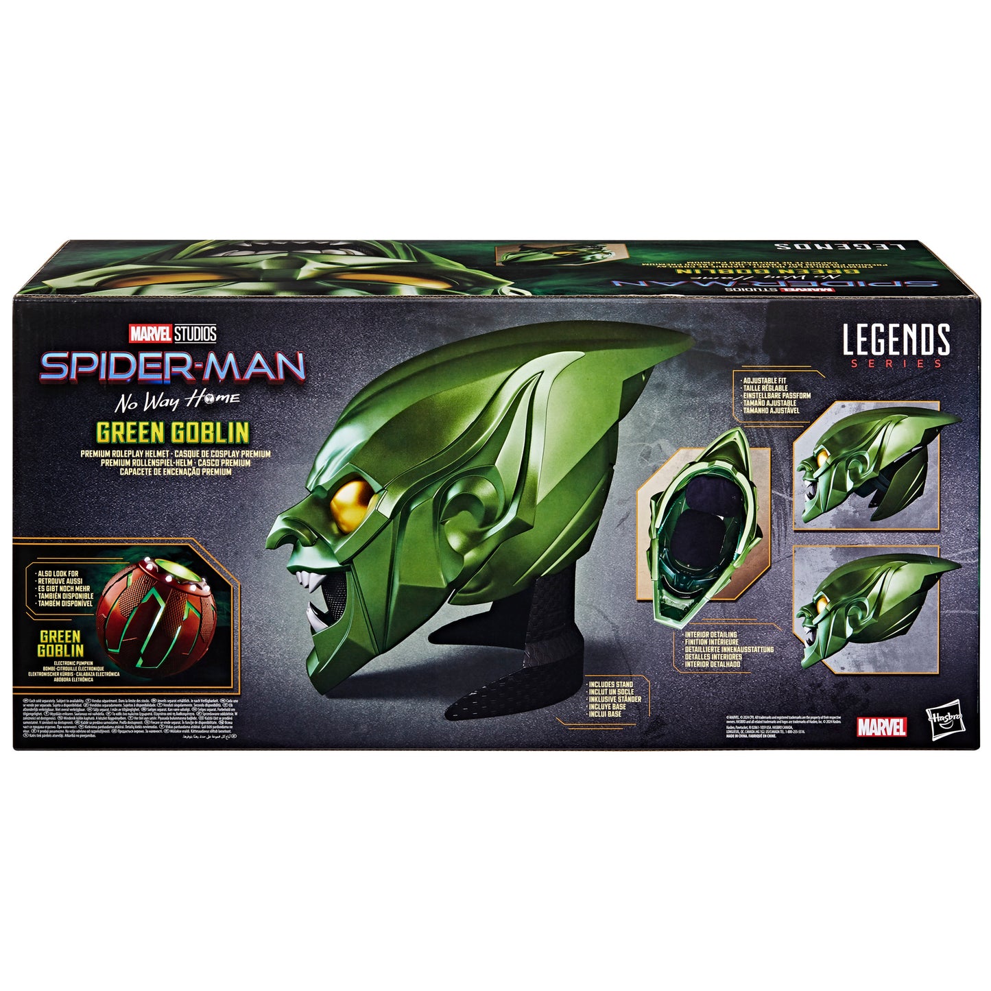 Marvel Legends Series Green Goblin Premium Adult Roleplay Helmet