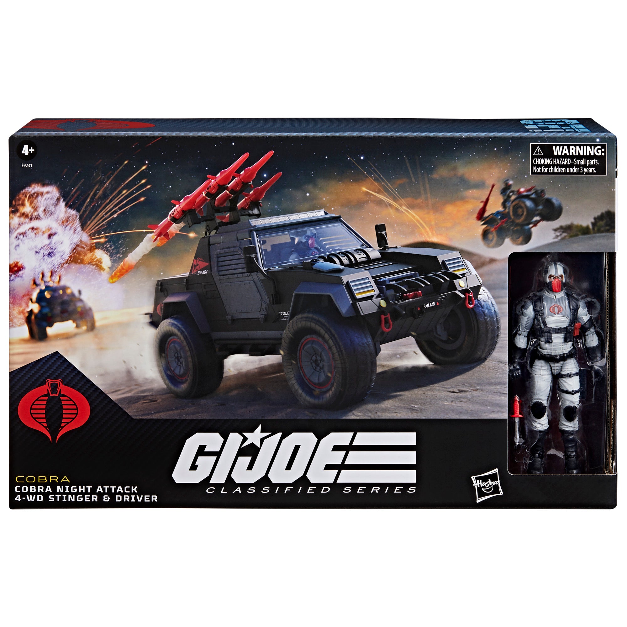 G.I. Joe Classified Series Cobra Night Attack 4-WD Stinger 6-Inch Scal ...