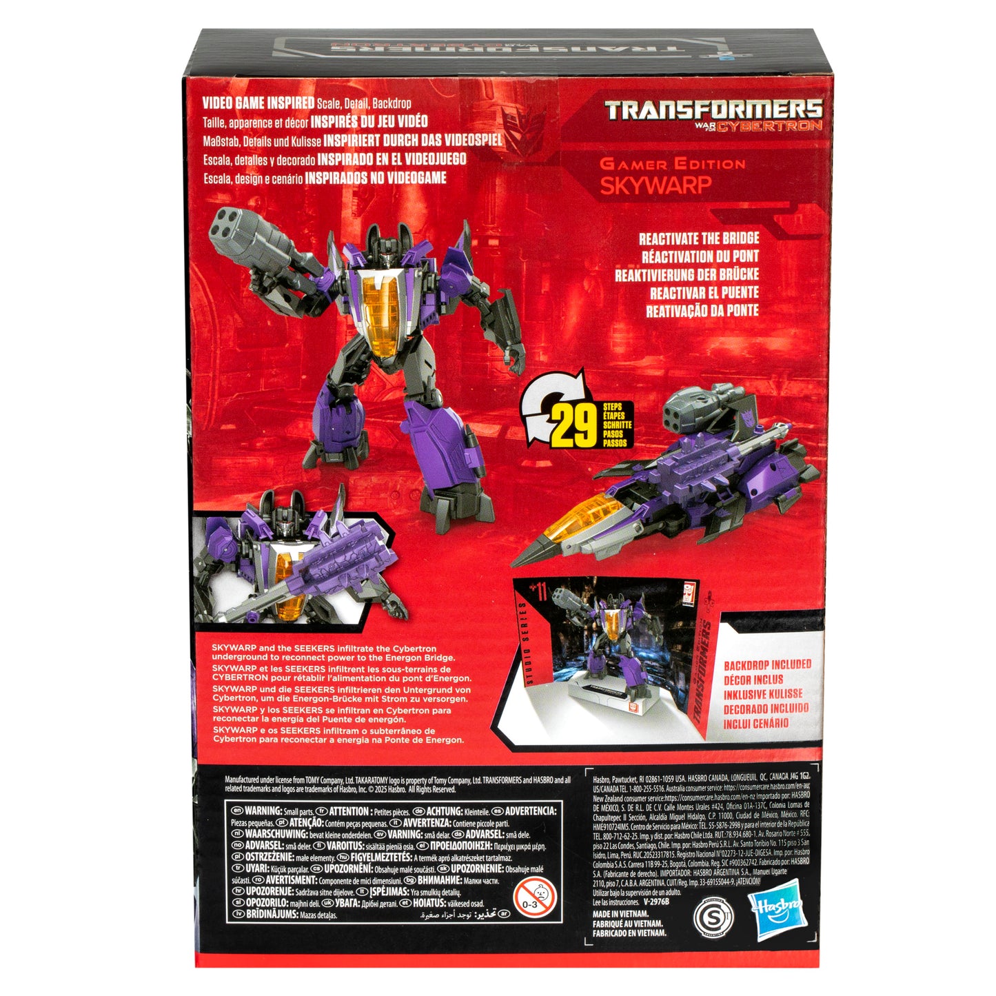 Transformers Studio Series Voyager Class Transformers: War for Cybertron 11 Gamer Edition Skywarp Action Figure