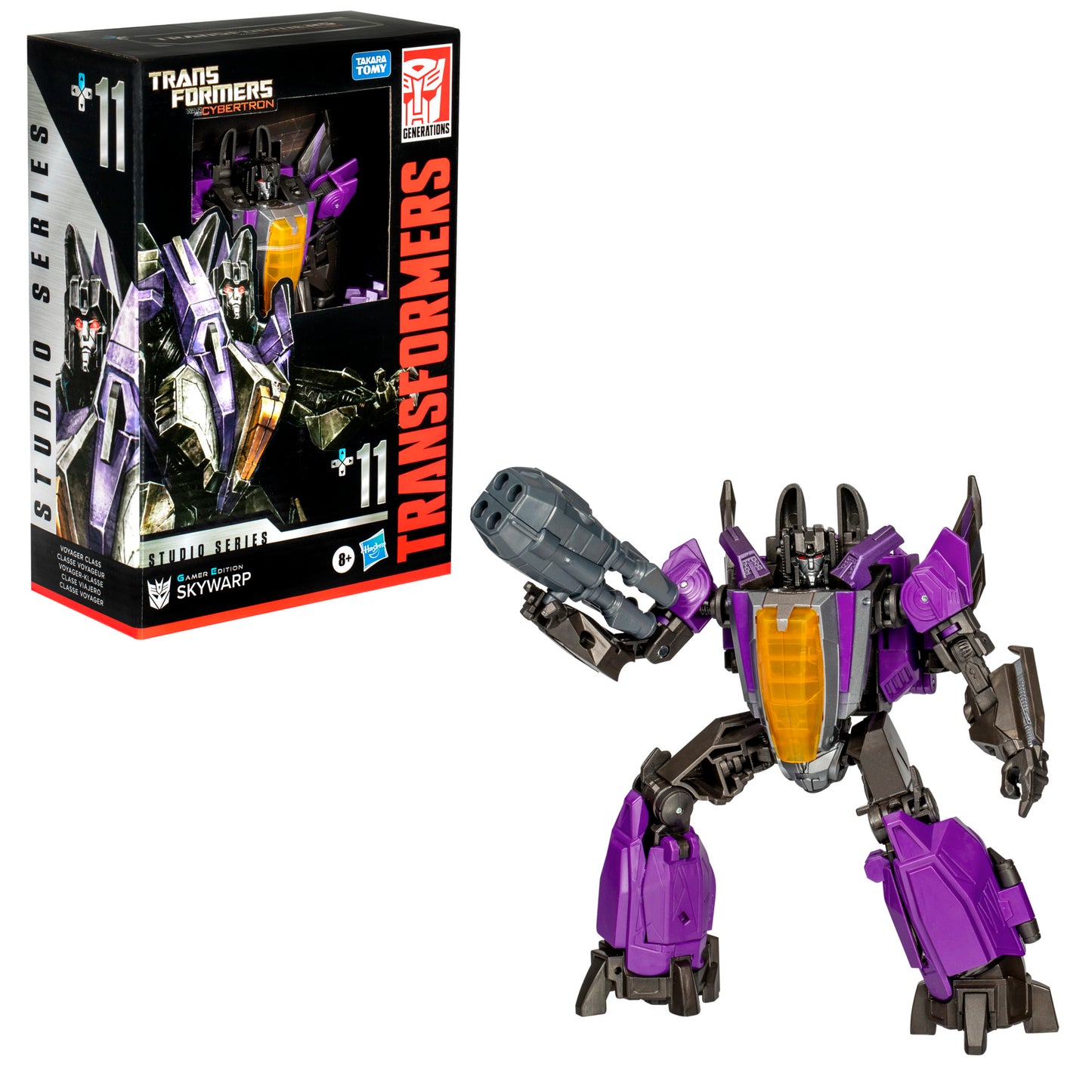 Transformers Studio Series Voyager Class Transformers: War for Cybertron 11 Gamer Edition Skywarp Action Figure