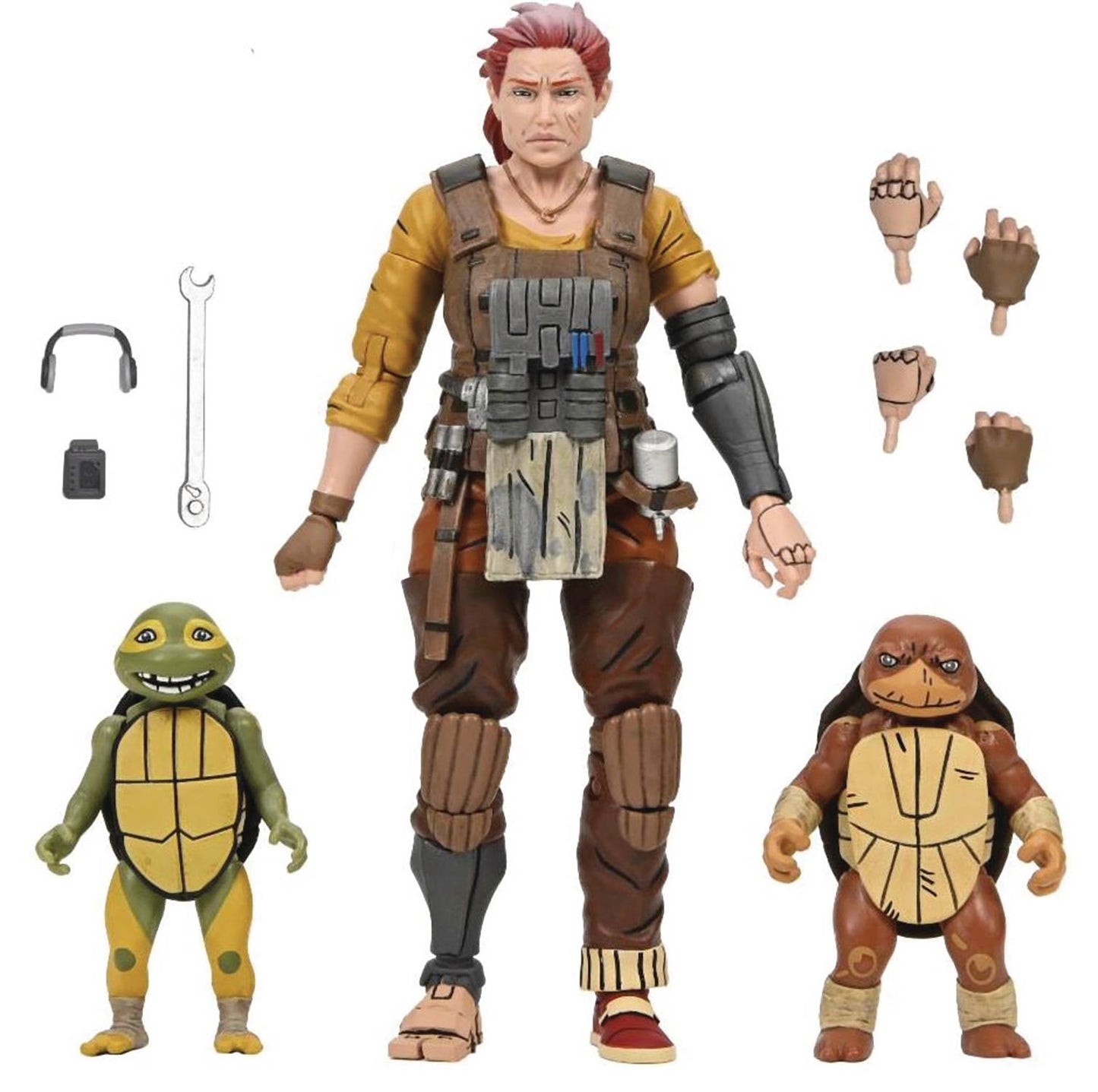 Neca Tmnt Last Ronin Granny April with Baby Yi & Moja