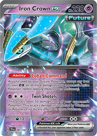 Pokémon TCG: Scarlet & Violet — Temporal Forces Iron Crown EX 081/162