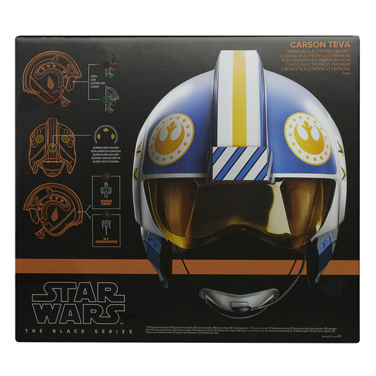 Star Wars The Black Series Carson Teva Premium Electronic Helmet Prop Replica