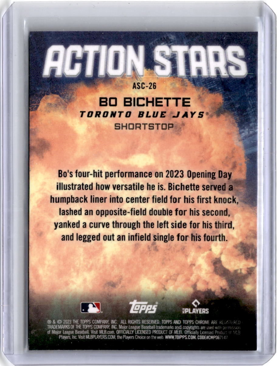 2023 Topps Chrome Action Stars Bo Bichette Blue Jays #ASC-26