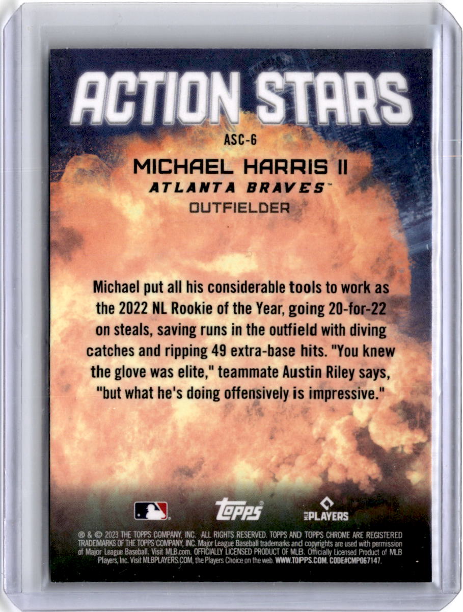 2023 Topps Chrome Action Stars Michael Harris II Atlanta #ASC-6