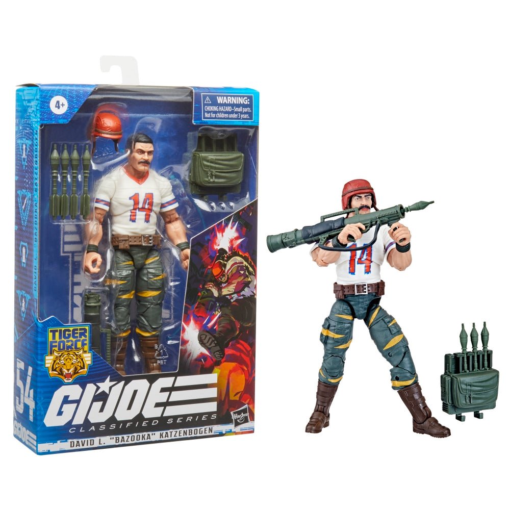 G.I. Joe Classified Series Tiger Force David L. “Bazooka” Katzenbogen Figure - Redshift7toys.com