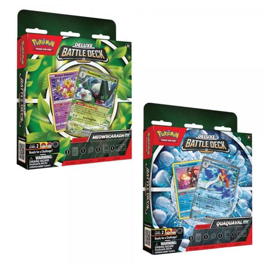 Pokemon Deluxe Battle Set Meowscarada & Quaquaval - Redshift7toys.com